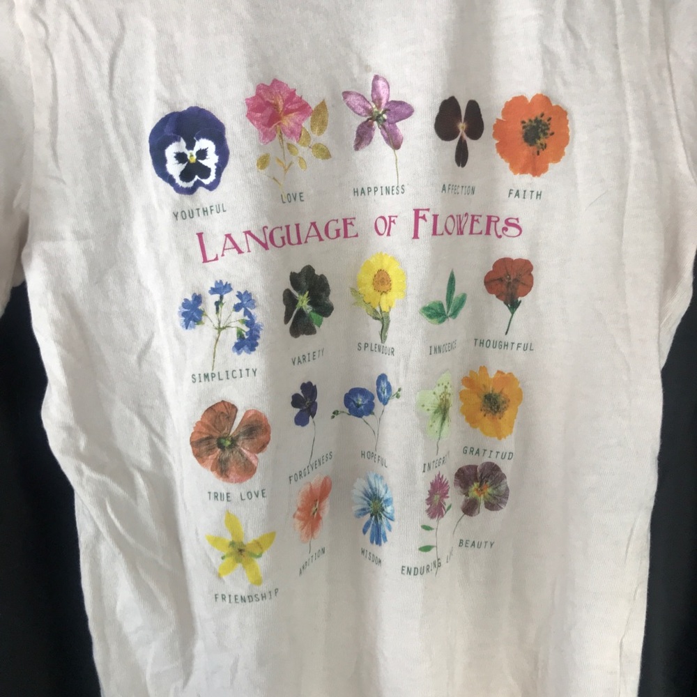 Urban Outfitters language of flowers tee